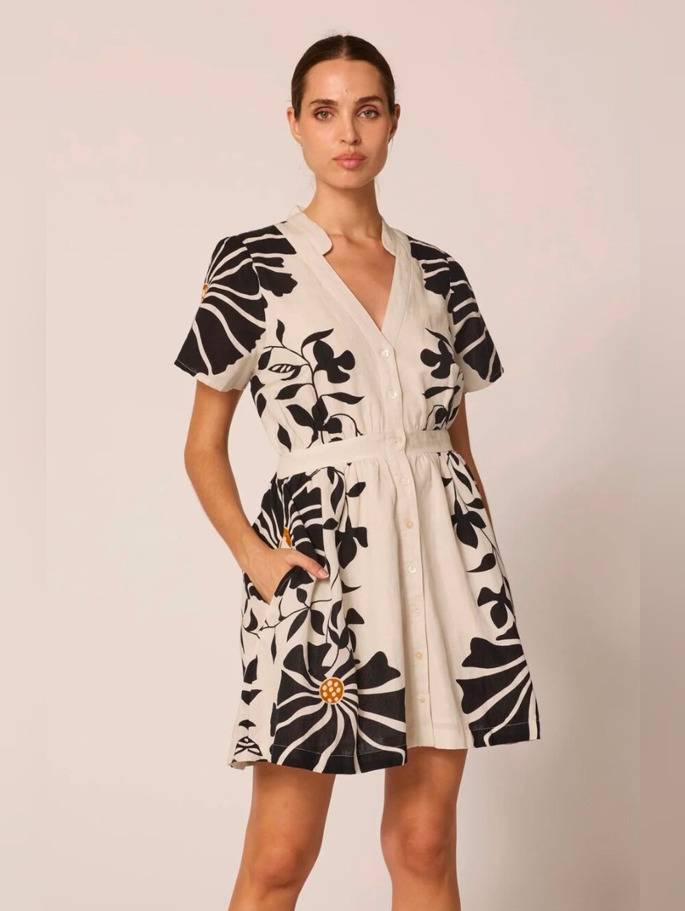 Cleobella Beatrice Atropa Print Mini Dress